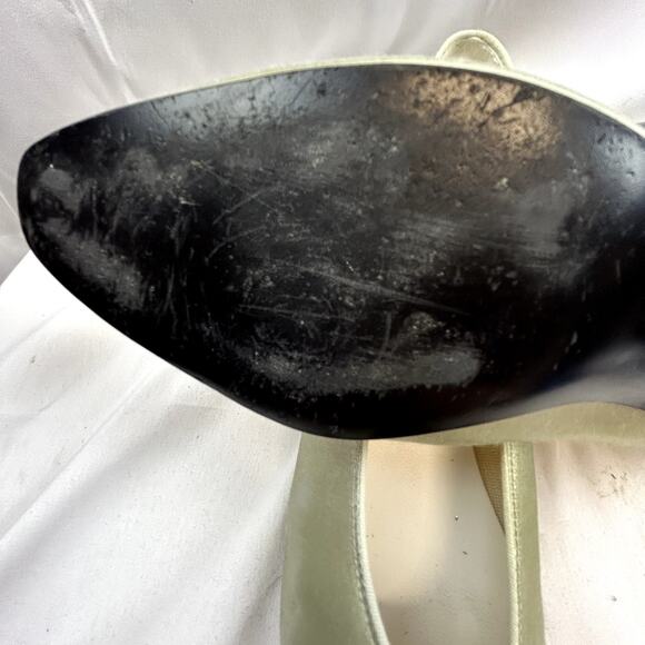 Dyeables by Highlights Vintage Size 8 Made USA Pump heels light Gold - Picture 5 of 14